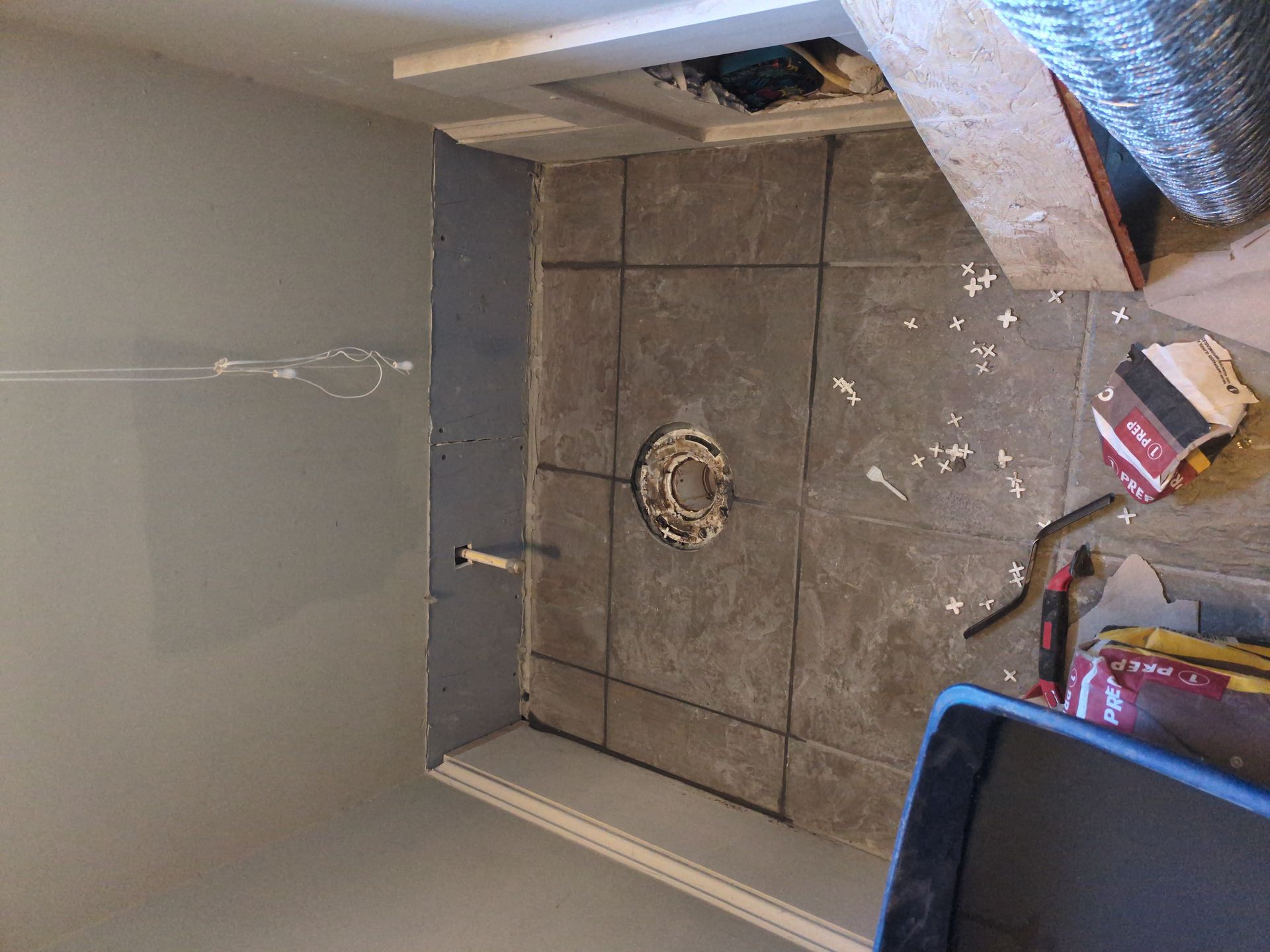 Wide angle view of completed Normaltown bathroom renovation